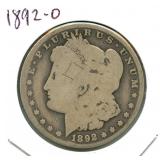 1892-O Morgan Silver Dollar