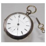 Elgin M.D. Ogden Coin Silver Pocket Watch Model