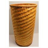 * Vintage Wicker Umbrella Stand 16" Tall