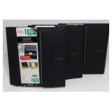 3 New Five Star 1" Deluxe Binder with Removable