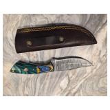 Custom Damascus Steel Fixed Blade Knife