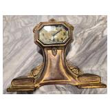 Lux Clock Mfg Co Vtg Mantle Clock