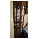 Vintage Corner Curio Cabinet