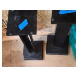 Pair Of Black Speaker Stands