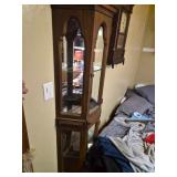 Vintage Corner Curio Cabinet