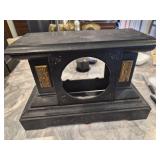 Vtg Cast Iron Mantle Clock Case