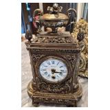 French Japi Louis XVI Gilded Brass Clock