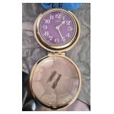 Linden Purple Travel Alarm Clock