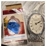 Fifth Avenue Crystal Quartz Clock NIB