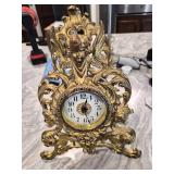 Westclox Cherub Gilded Brass Clock