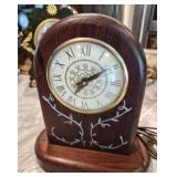 Vtg Lanshire Electric Mantel Clock