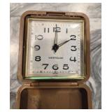 Westclox Vtg Travel Alarm Clock