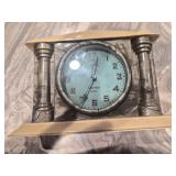 Vtg Colonial Alarm Mantel Clock