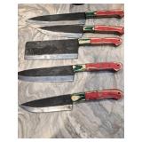 Handcrafted File Blade Kitchen Knife Set