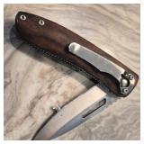 Folding Pocket Knife Wood Handle