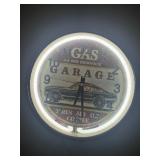 Garage Theme Neon Wall Clock