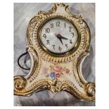 Sessions Vtg Porcelain Mantel Clock