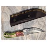 Custom Damascus Steel Fixed Blade Knife