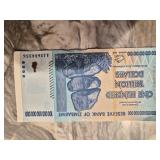 Zimbabwe 100 Trillion Dollar Banknote 2008