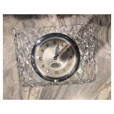 Astra Crystal Wind Up Desk Clock
