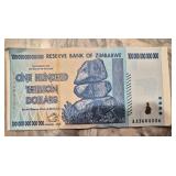 Zimbabwe 100 Trillion Dollar Banknote 2008