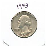 1953 Washington Silver Quarter