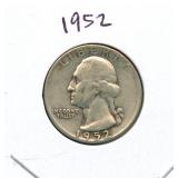1952 Washington Silver Quarter
