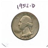1952-D Washington Silver Quarter