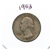 1953 Washington Silver Quarter