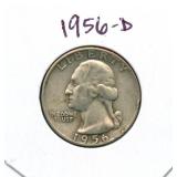 1956-S Washington Silver Quarter