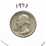 1953 Washington Silver Quarter