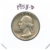 1958-D Washington Silver Quarter