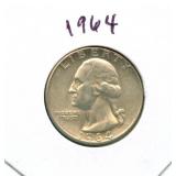 1964 Washington Silver Quarter