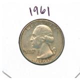 1961 Washington Silver Quarter