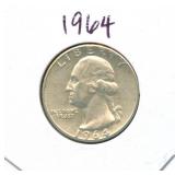 1964 Washington Silver Quarter