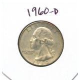 1960-D Washington Silver Quarter