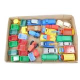 Group of Plastic Toy Cars & Circus Wagons