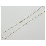 Vintage Sterling Silver Box Chain Necklace