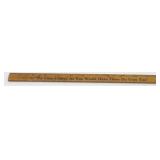 Old Coca-Cola Bottling Co. Wood Ruler - Good