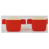 Plastic Sugar & Creamer - Covered, Vintage
