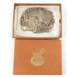 Vintage "The Backbone of America" Belt Buckle in
