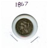 1867 3 Cent Nickel