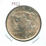 1922 Peace Silver Dollar