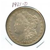 1921-D Morgan Silver Dollar