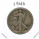 1943 Walking Liberty Silver Half Dollar
