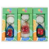 Roses - 3 Keychains