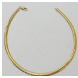 Reversible Choker - Gold Plated, Silver-Like