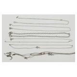 Sterling Silver Chains - 10.39 grams of Total