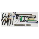 Tool Shop Pliers, Needle Nose Pliers, Files, Saws