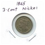 1865 3 Cent Nickel